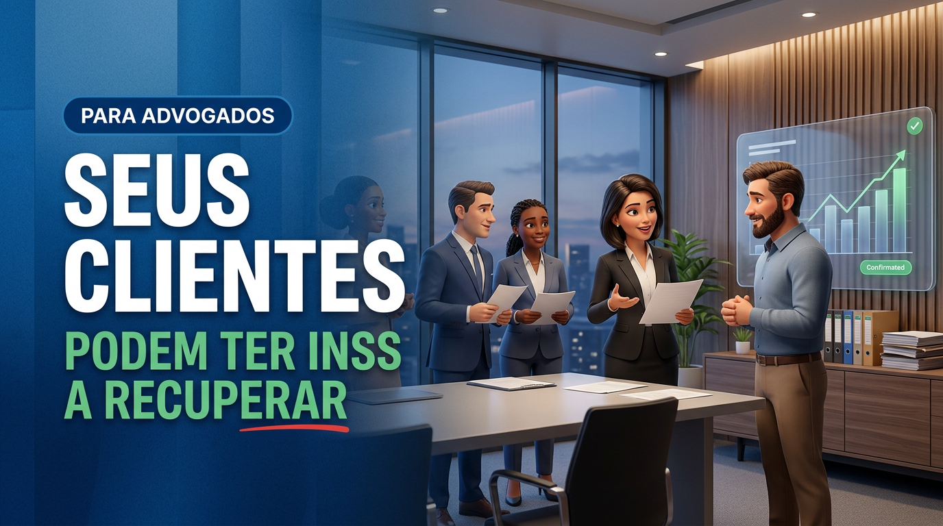 Imagem editorial da JurisPoint AI sobre impacto esocial na identificacao contribuicoes previdenciarias acima teto, com visual abstrato de recuperacao acima do teto para advogados.